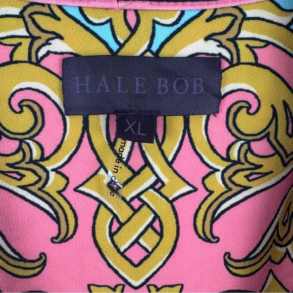 Hale Bob Maxi Length Wrap Dress Bright Colors Size XL - Picture 3 of 8